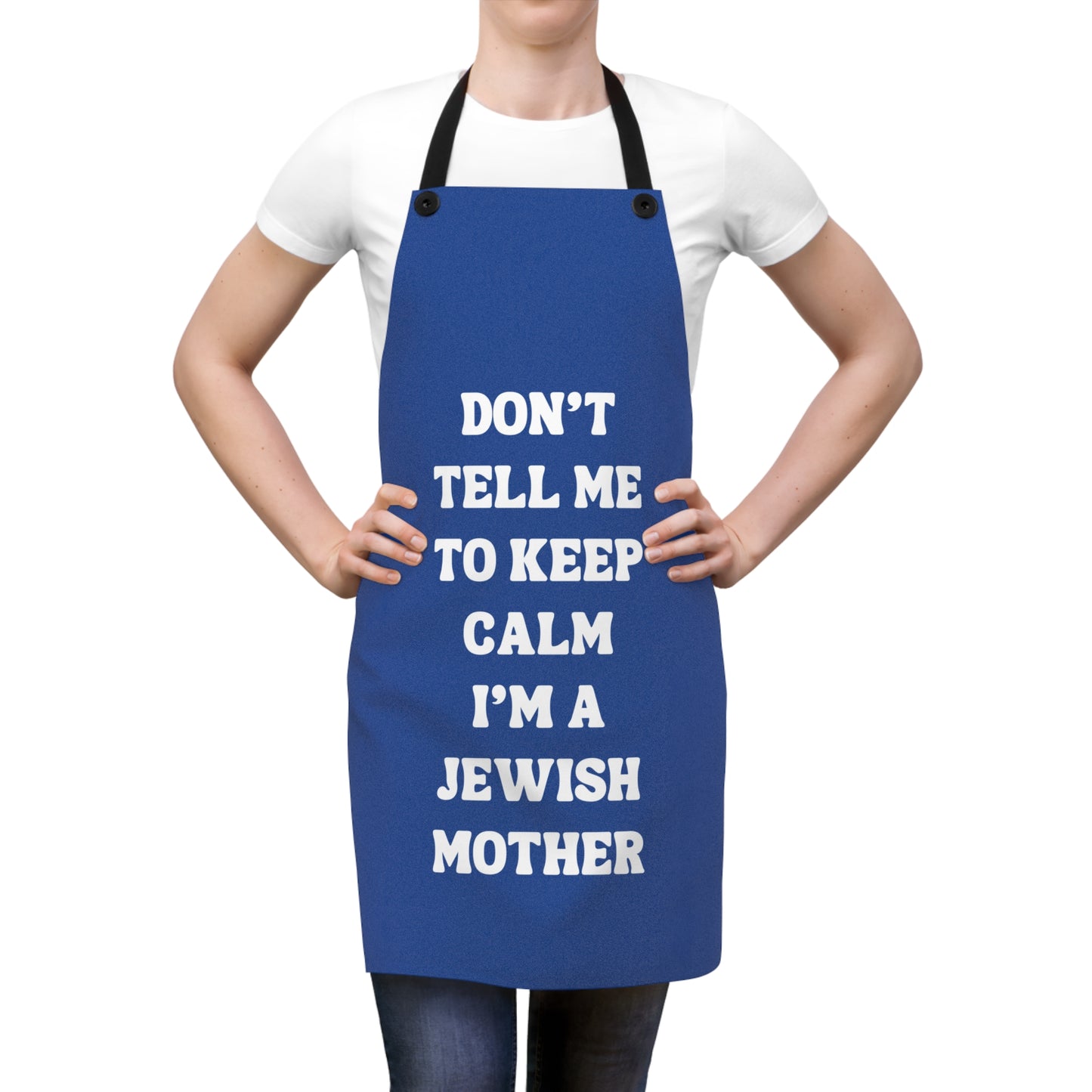 Jewish Mother Apron - Blue