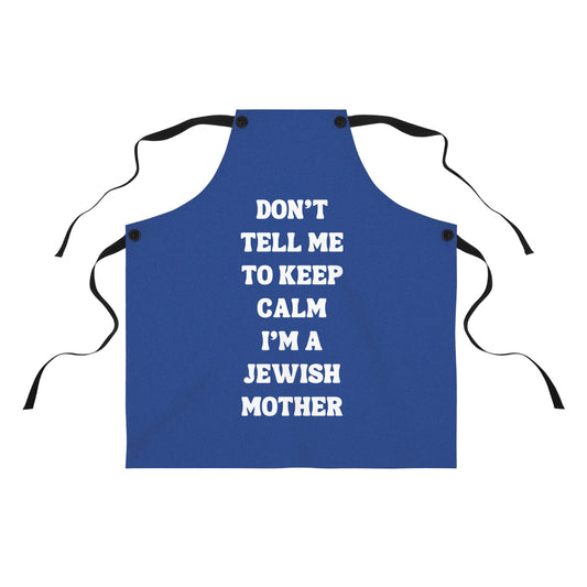 Jewish Mother Apron - Blue